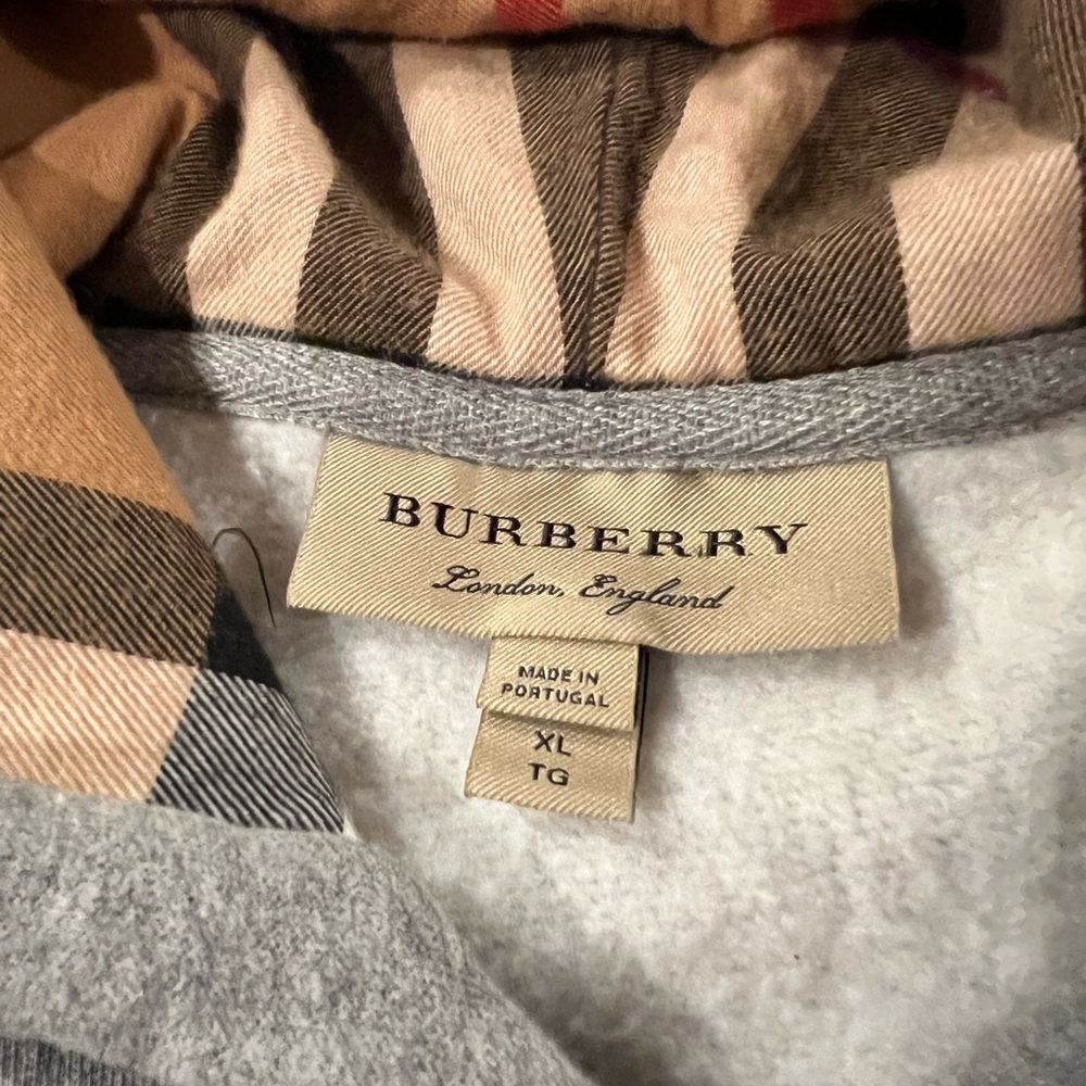 Burberry hoodie heather grey